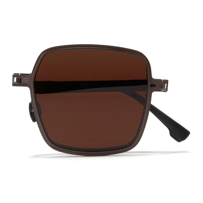 CYXUS PC Square Sunglasses Unisex Black Blue Coffee Red-9
