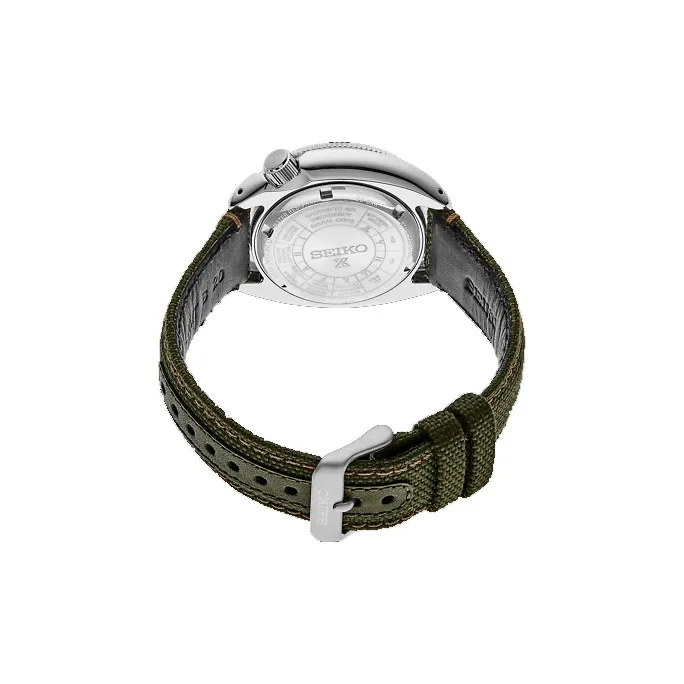 SEIKO Prospe Collection Automatic Mechanical Movement Nylon Strap Watch Men's Watches Green Dial SRPG13K1-2