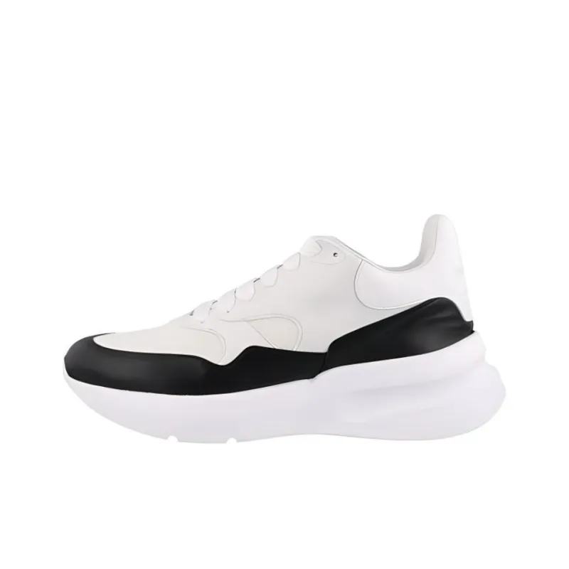 Alexander McQueen Oversized Sneakers 'White Black'-0