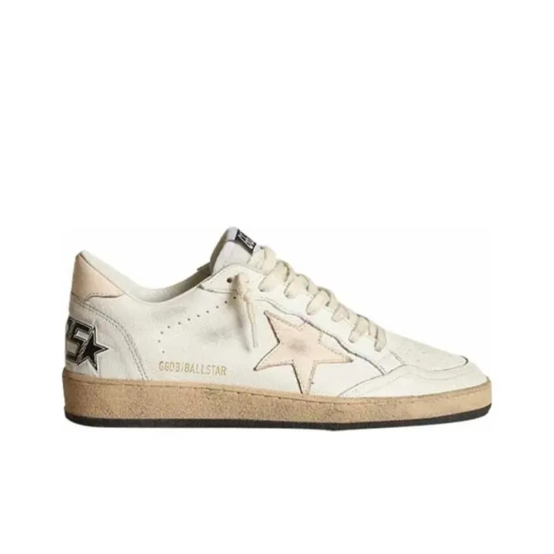 Golden Goose Ball Star Ltd White Salmon Pink Women's-1
