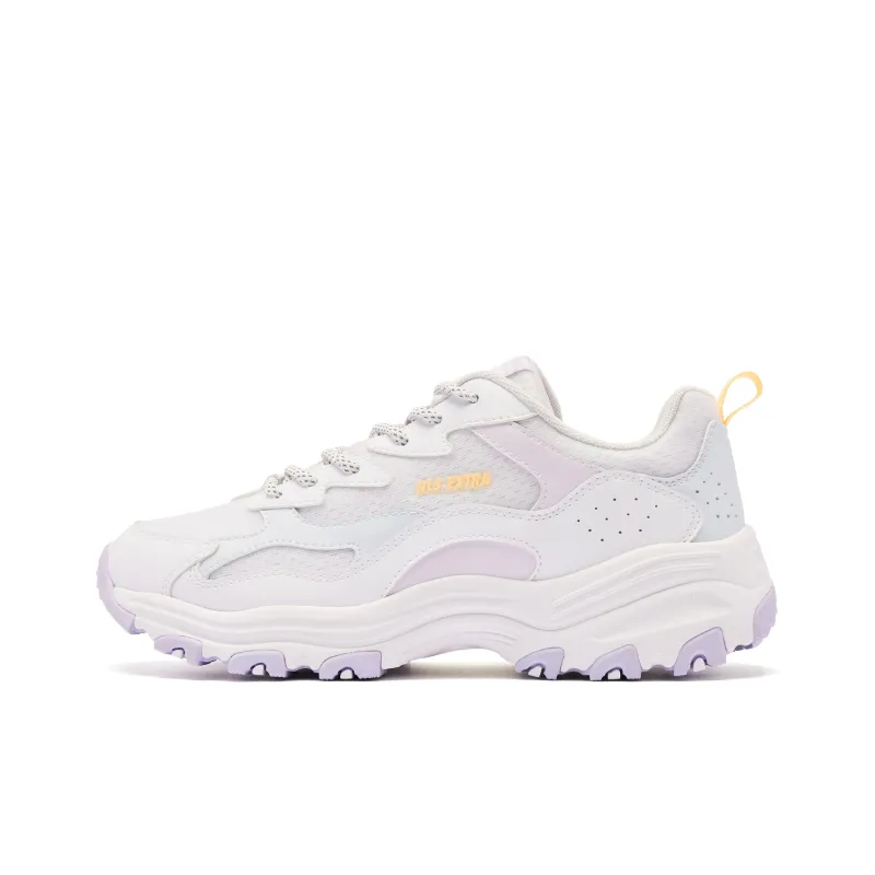 QIAODAN Breathable Lightweight Rebound Low-Top Casual Shoes Women's Jordan White/Light Purple-0
