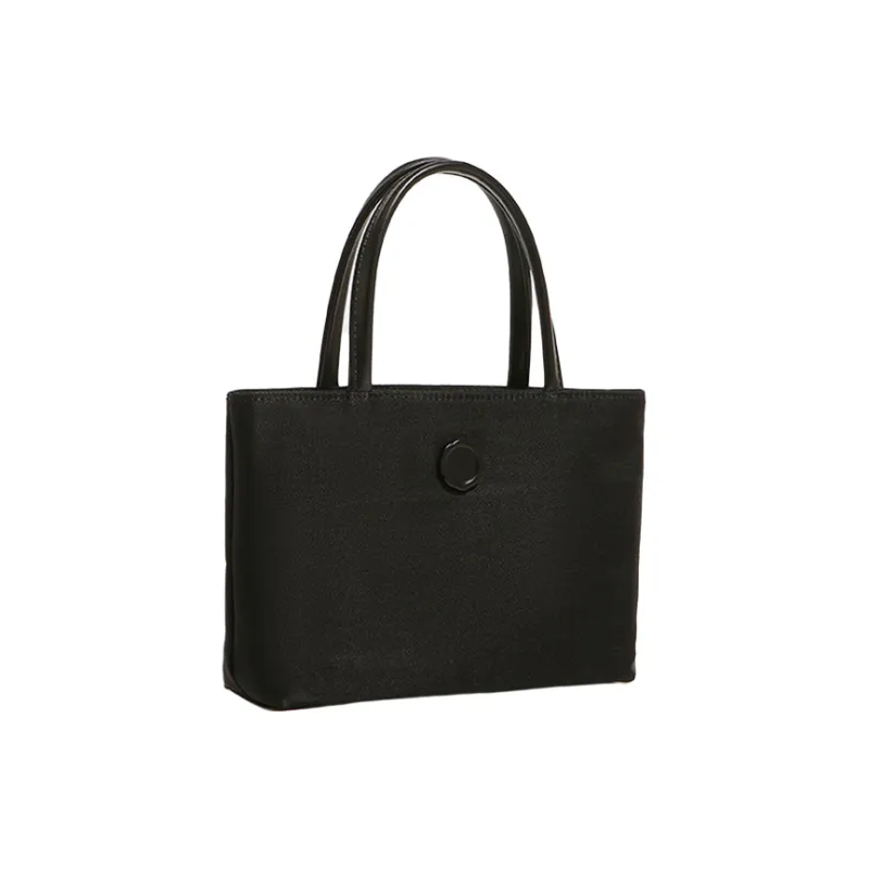 PESASRIE Canvas Canvas Bag Handbags Women's Black/Ecru/Pink-1