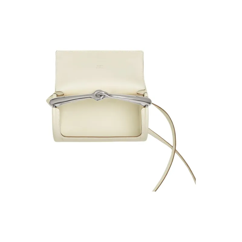 HERMES Maximors Swift Calfskin Crossbody Bag Shoulder Bag Women's I2 Nata Cream White-3