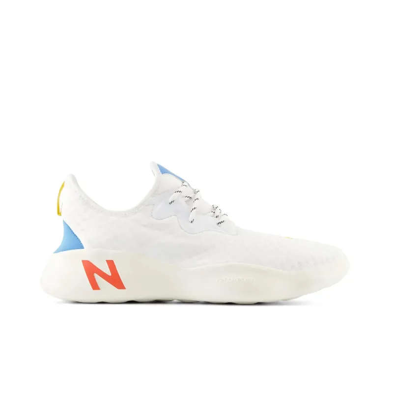 New Balance NB Fresh Foam Rcvry V3 Cushioning Wear Resistant Low Top Casual Running Shoes Unisex White Blue Orange-1