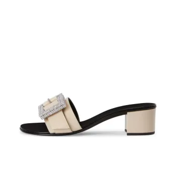 Giuseppe Zanotti/GZ Slide Slippers Women's Beige Black