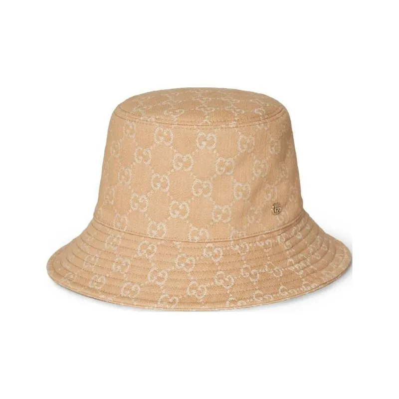 GUCCI Cotton Bucket Hats Women's Beige-1