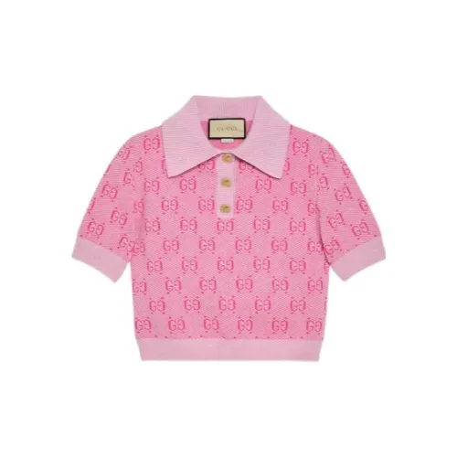 GUCCI Polo Shirts Women's Pink