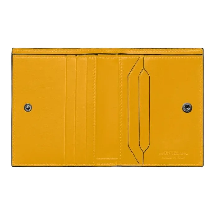 MONTBLANC Leather Wallet Men's Warm Ginger Yellow-2