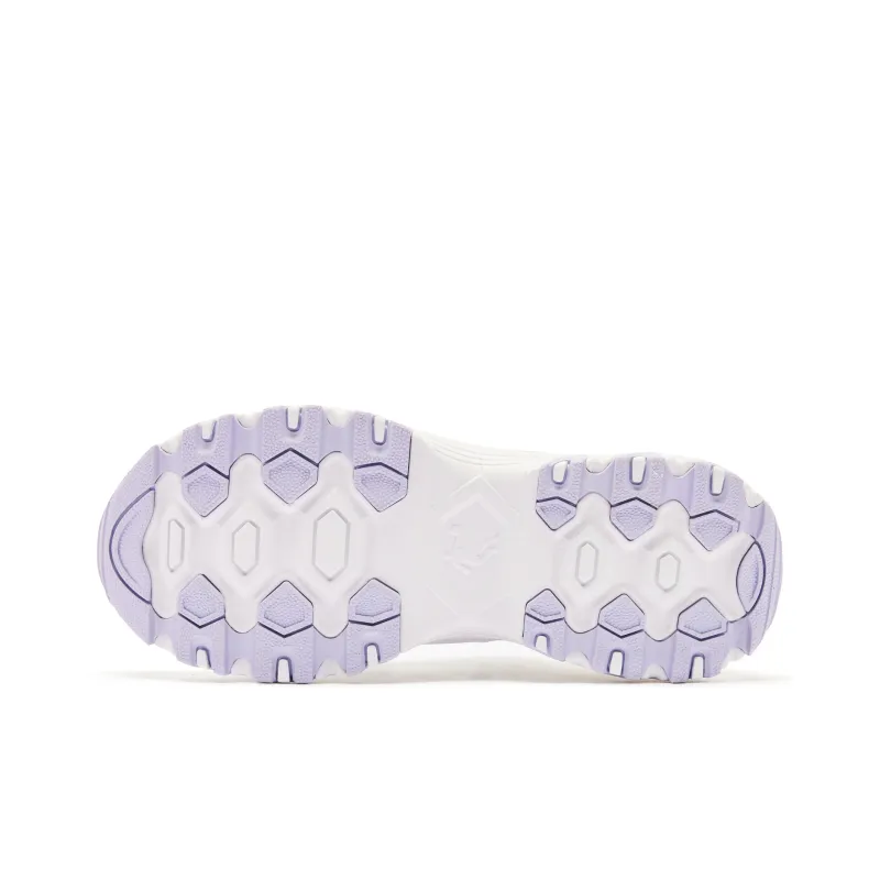 QIAODAN Breathable Lightweight Rebound Low-Top Casual Shoes Women's Jordan White/Light Purple-4