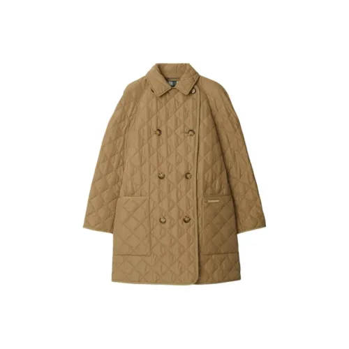 Burberry Puffer Jackets Women's Camel