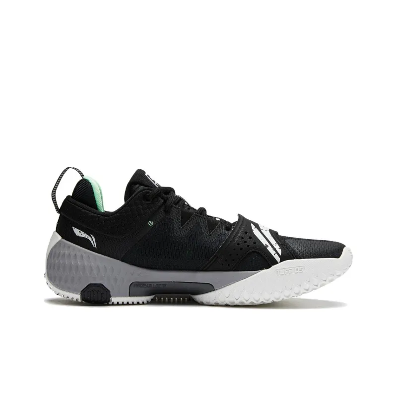 LINING Rage 2 Basketball Shoes Men Low Top Black White-1