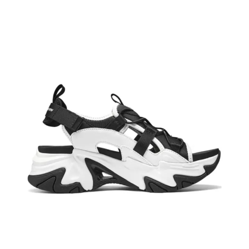 Skechers Stamina V3 Beach Sandals Women's Black White-1