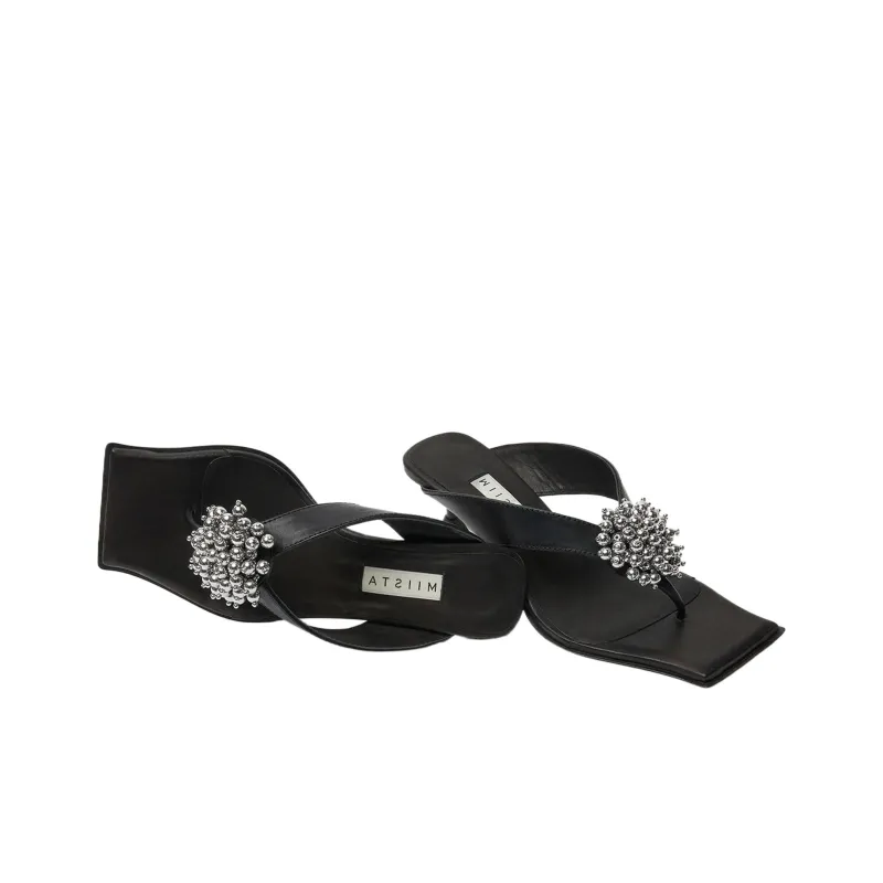 MIISTA Flip Flops Women's Black-3