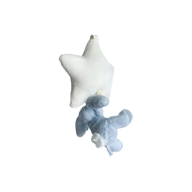 JELLYCAT Bashful Blue Bunny Star Musical Pull Stuffed Animal-1