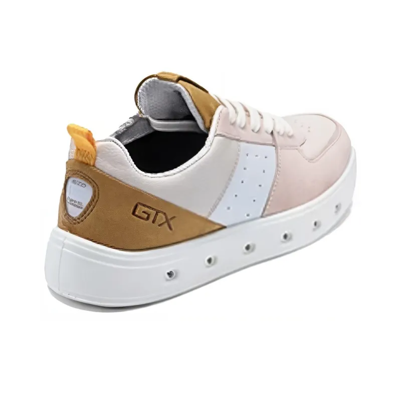 Ecco Low Top Skateboard Shoes Women's Nude Pink-2