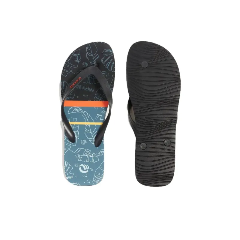 DECATHLON Flip Flops Men's Blue Black-3
