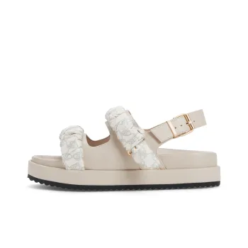 CHARLES&KEITH Small Ck One Strap Sandals 4cm Women's Chalk White/Black