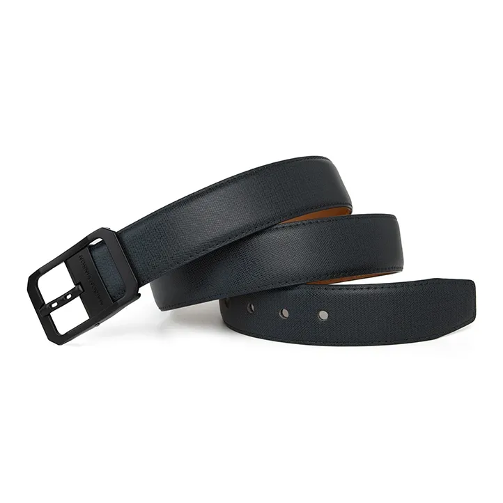 MAISON VINSON Trendy Versatile Casual Minimalist Style Pin Buckle Leather Belts Men's-2