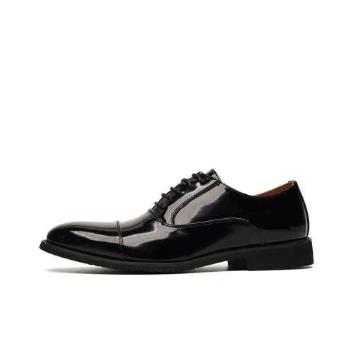 Lady's House Dress Shoes Men Low-Top Black