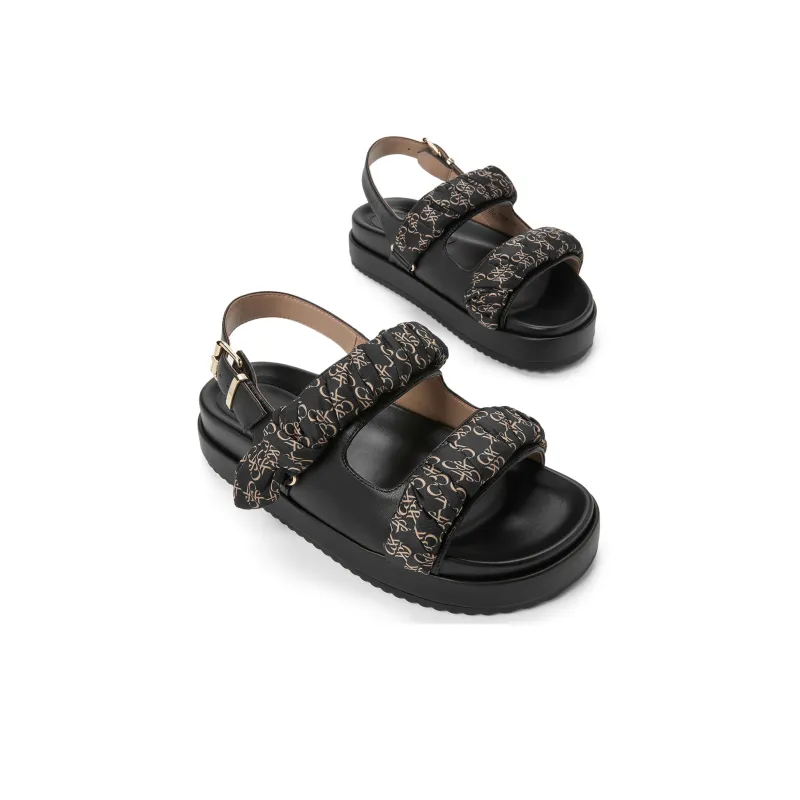 CHARLES&KEITH Small Ck One Strap Sandals 4cm Women's Chalk White/Black-5