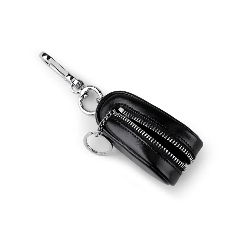 WilliamPOLO Top Grain Cow Leather Small Size Keychain Key Pouch Mini Men's Multicolor-2