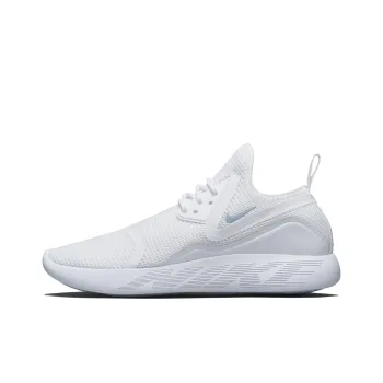 Nike LunarCharge Breathable And Lightweight Low Top Running Shoes Unisex White