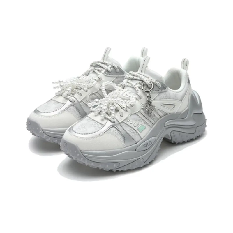 FILA SOFIA 3 Cushioning Low Top Chunky Sneakers Women's Gray-2