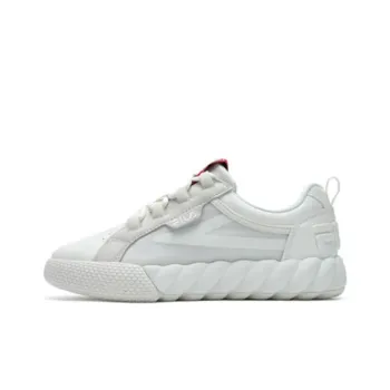 FILA CAMPO Wear Resistant Low Top Skateboard Shoes Women's White