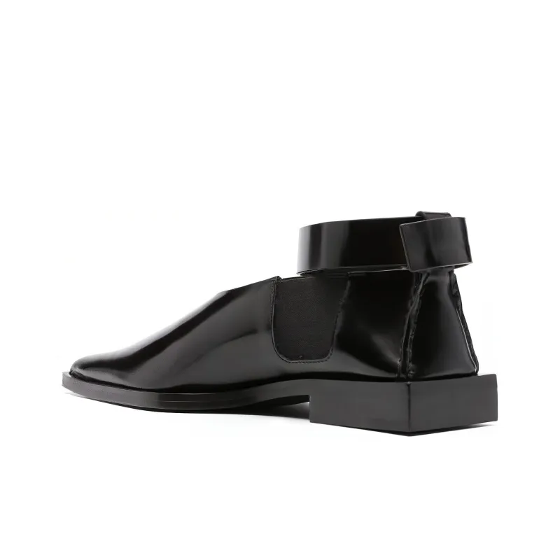 JIL SANDER Pointed-toe Leather Shoes-3