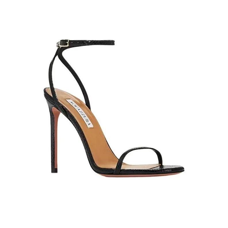AQUAZZURA Olie 110mm Leather Sandals-2