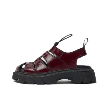 MIISTA Roman Sandals 5cm Women's Burgundy