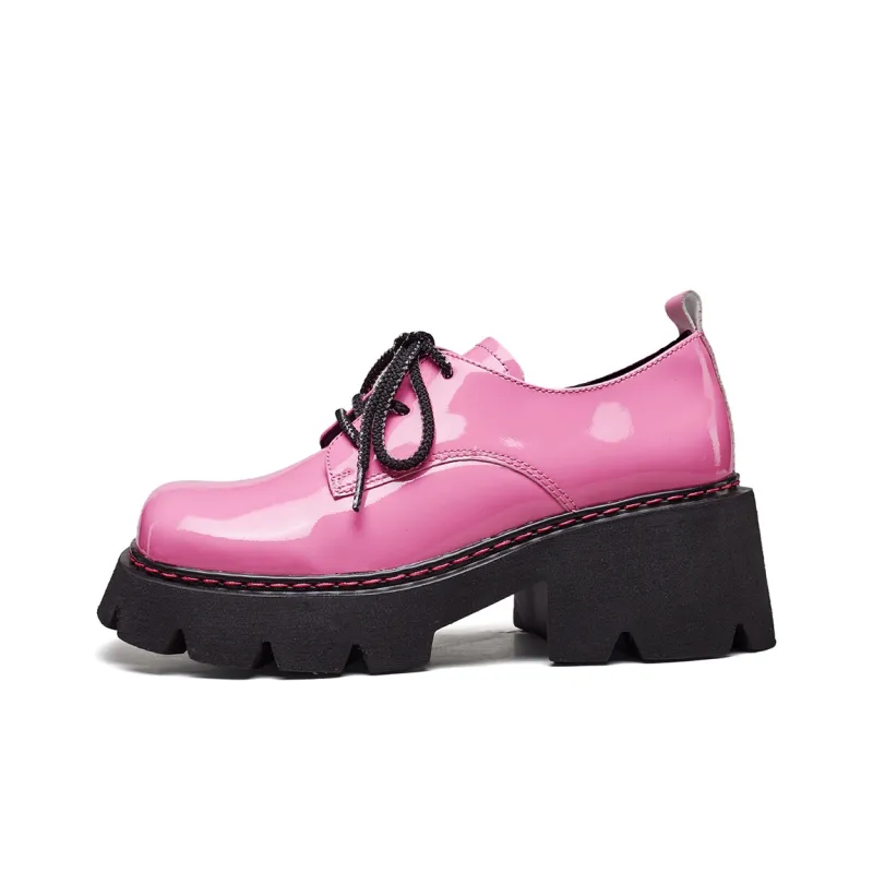 YEARCON Loafers Women's Rose Red, Black-10