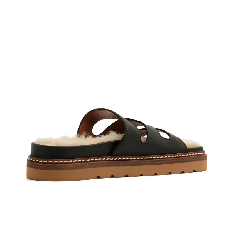 REJINA PYO Slide Slippers Women's Black-2