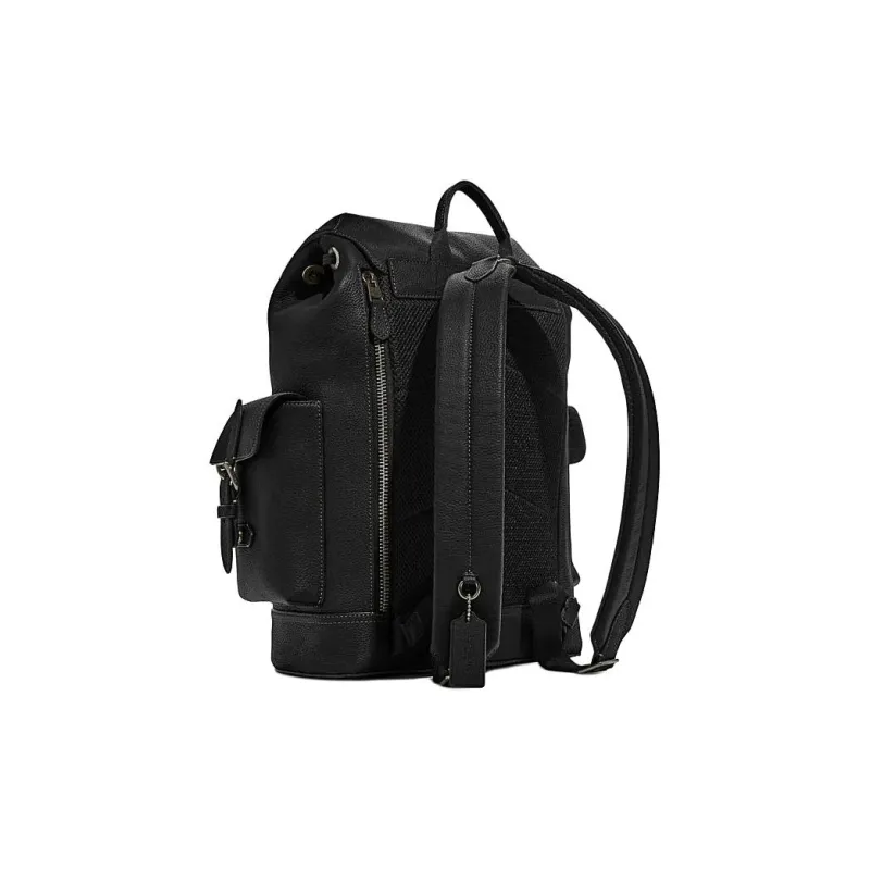 COACH Hudson Cow Leather Backpack Men's Black-2