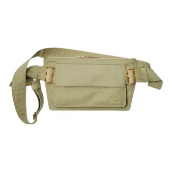 Burberry Trench Cotton Blend Shoulder Bag Crossbody Bag Fanny Pack Men's Hunter Beige