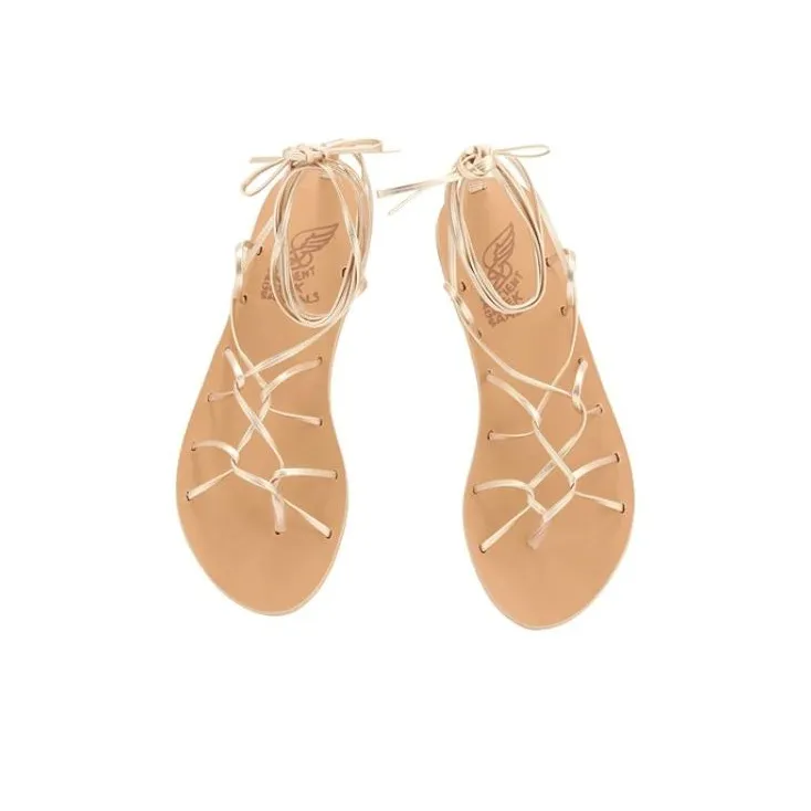 ANCIENT GREEK SANDALS Roman Sandals Women's Gold-3