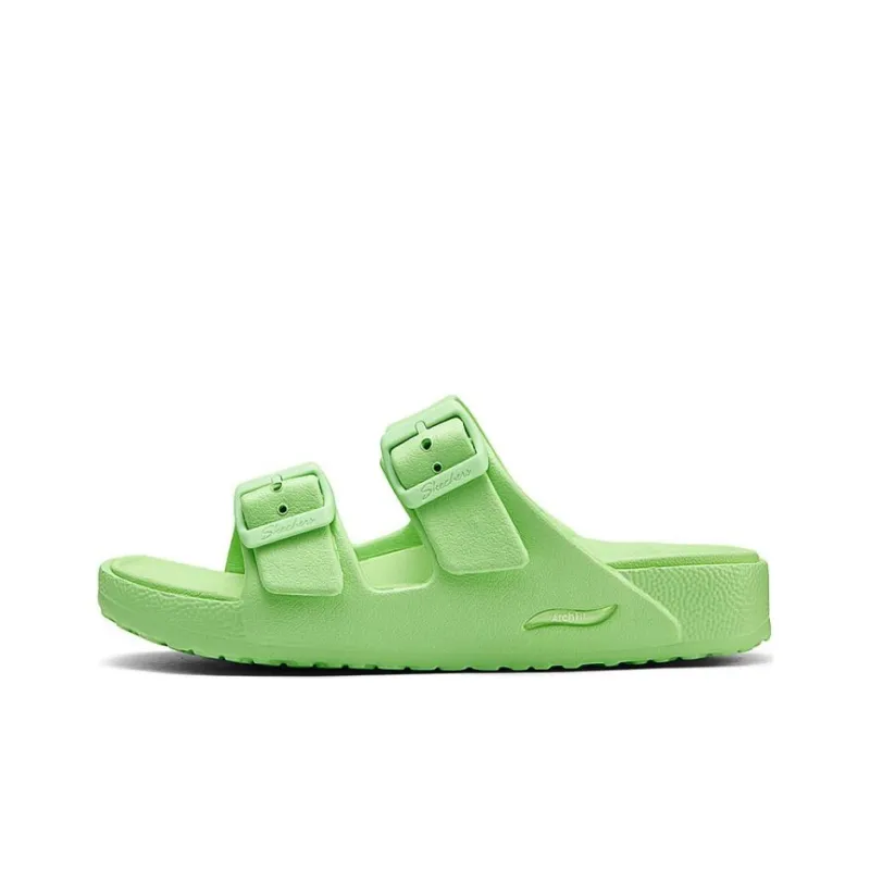 Skechers Foamies Rubber Sole Slide Slippers Women's Green-0