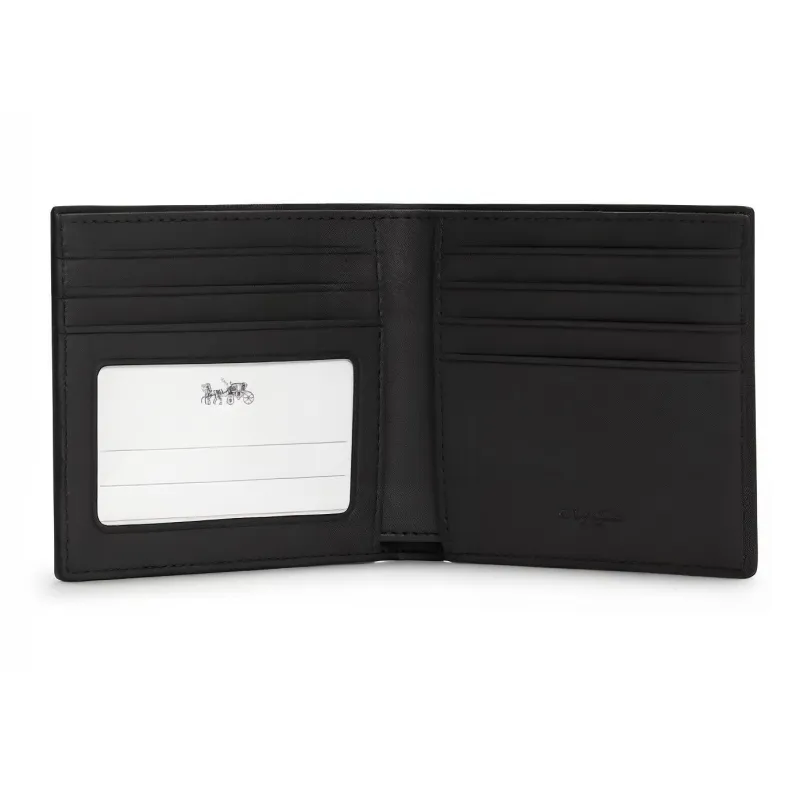 COACH Billfold Wallet Coated Canvas Card Holder Wallet Men's Brown-5