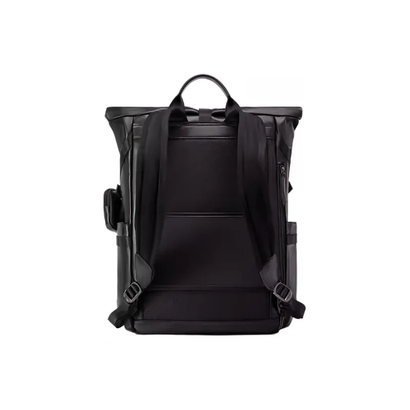 SAMSONITE Cow Leather Travel Bag Backpack Tubas Men's Black-2