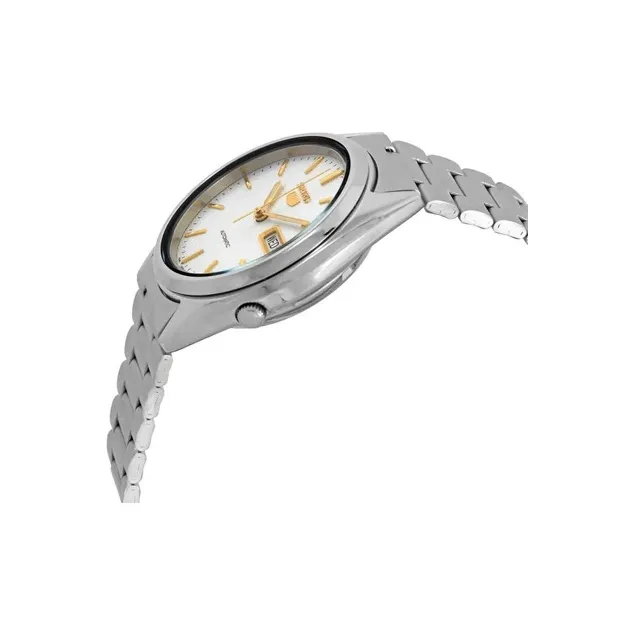 SEIKO Automatic Mechanical Movement Stainless Steel Strap Watch Men's Watch White Dial SNXG47K1-1