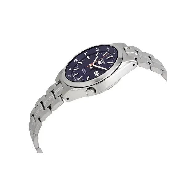SEIKO Automatic Mechanical Movement Stainless Steel Strap Watch Men's Watches Blue Dial SNK563J1-1