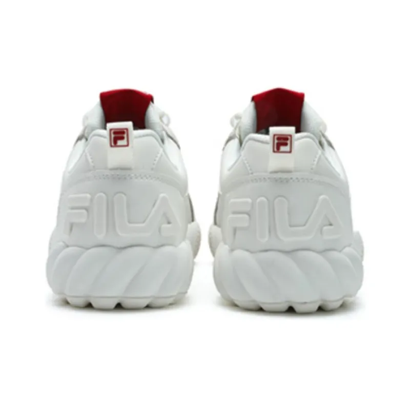 FILA CAMPO Wear Resistant Low Top Skateboard Shoes Women's White-3