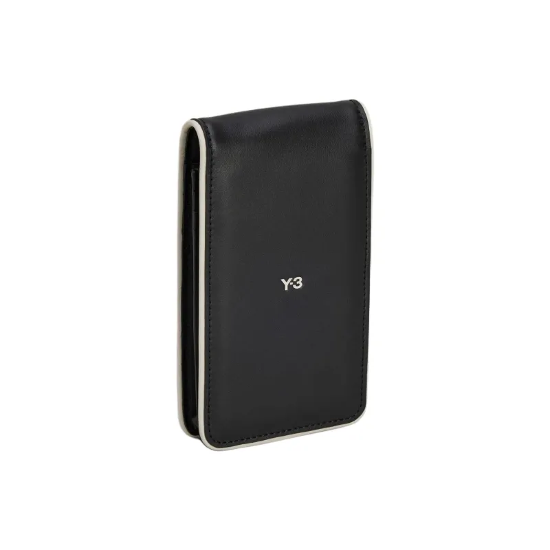 Y-3 Logo-print Leather Phone Holder-1