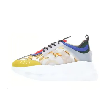 VERSACE Chain Reaction Multi-Color Rubber Suede