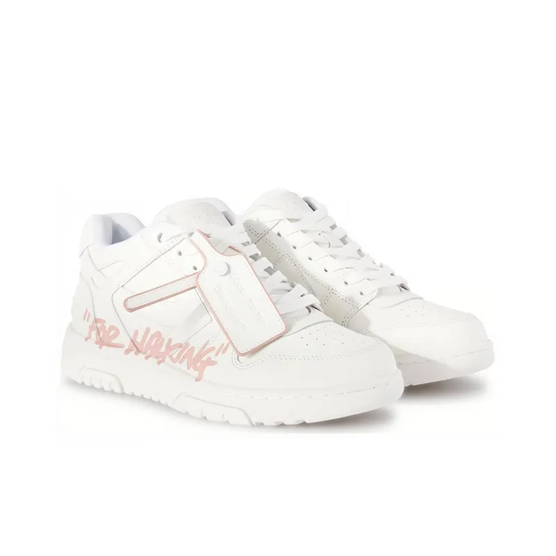 OFF-WHITE Out Of Office Low For Walking White Pink Women's-3