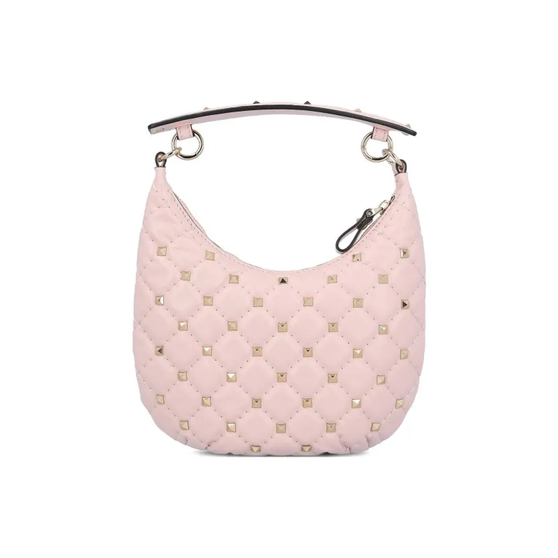 Valentino GARAVANI ROCKSTUD Calfskin Handbag Women's Pink-2