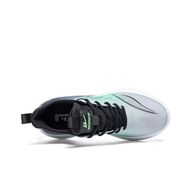 Warrior Students' Running Shoes Lightweight And Breathable Low Top Casual Shoes Men's Black Green-2