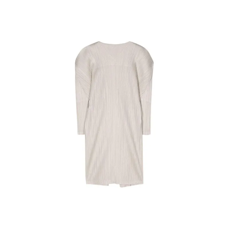 PLEATS PLEASE ISSEY MIYAKE February Single-breasted Coat-1