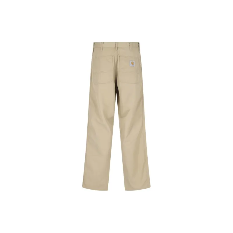 Carhartt WIP Logo Patch Straight Leg Pants-1