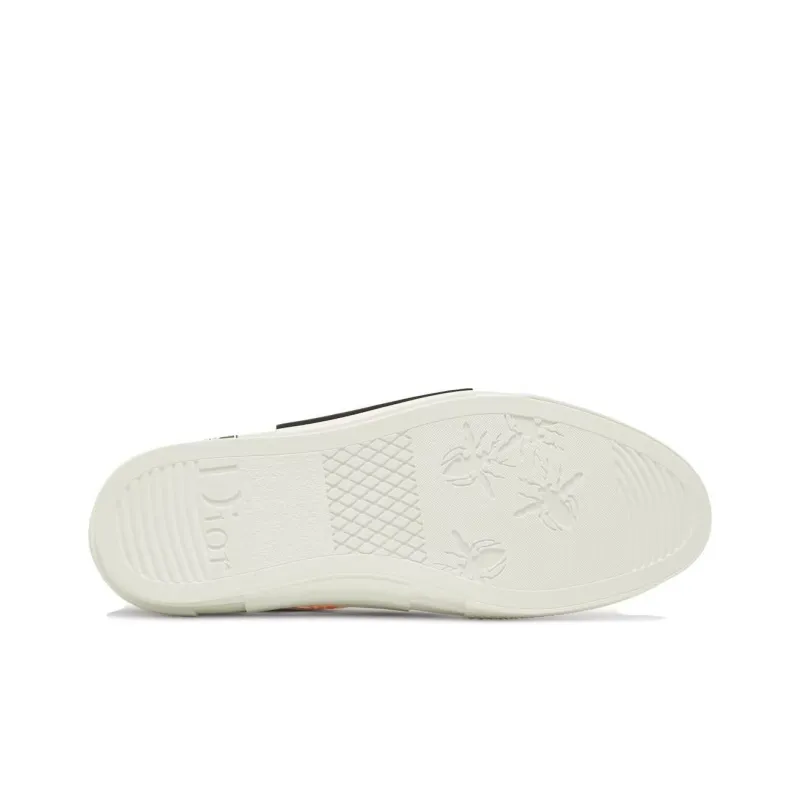 DIOR B23 Low Orange Oblique Canvas-4